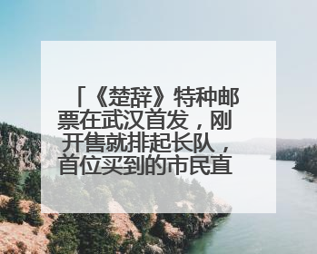 《楚辞》特种邮票在武汉首发，刚开售就排起长队，首位买到的市民直呼激动