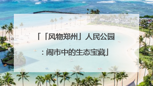 「风物郑州」人民公园：闹市中的生态宝藏