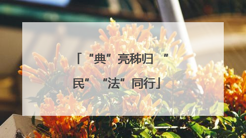 “典”亮秭归 “民”“法”同行