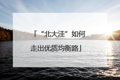 “北大洼”如何走出优质均衡路