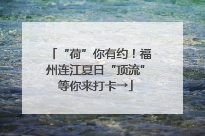 “荷”你有约！福州连江夏日“顶流”等你来打卡→