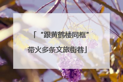 “跟黄鹤楼同框”带火多条文旅街巷