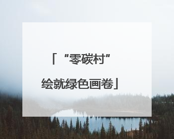 “零碳村” 绘就绿色画卷