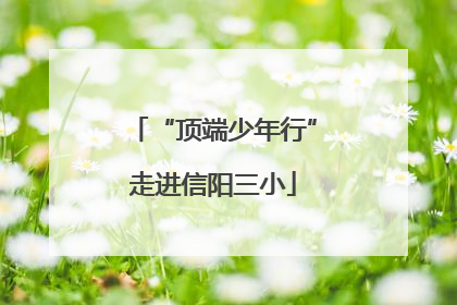 “顶端少年行”走进信阳三小