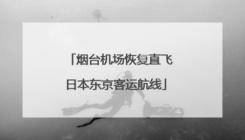 烟台机场恢复直飞日本东京客运航线