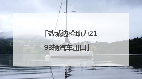 盐城边检助力2193辆汽车出口
