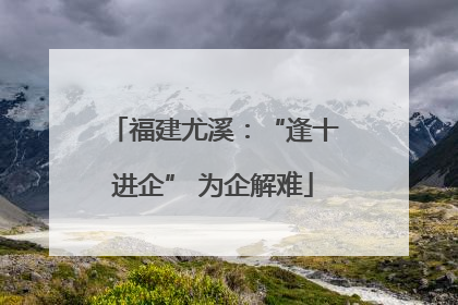 福建尤溪：“逢十进企” 为企解难