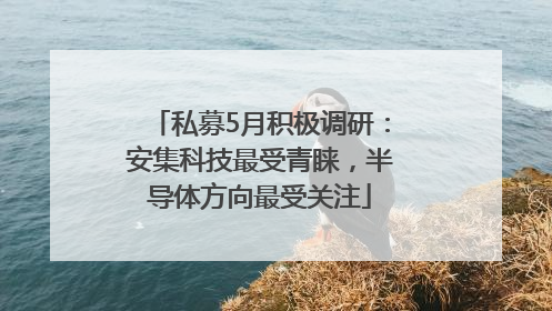 私募5月积极调研：安集科技最受青睐，半导体方向最受关注
