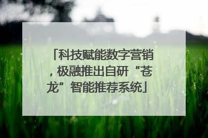 科技赋能数字营销，极融推出自研“苍龙”智能推荐系统