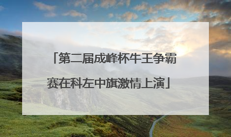 第二届成峰杯牛王争霸赛在科左中旗激情上演