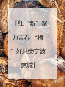 红“新”聚力青春 “梅”好共荣宁波慈城