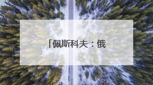 佩斯科夫：俄会考虑30天停火提议 但试图对俄施压无用