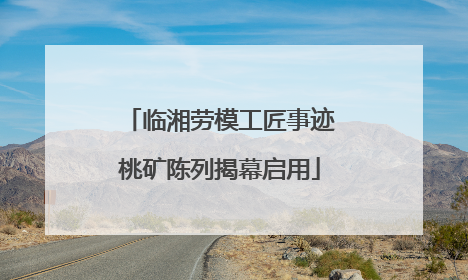 临湘劳模工匠事迹桃矿陈列揭幕启用