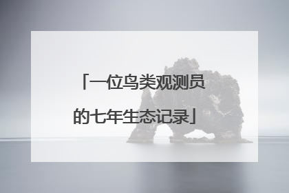 一位鸟类观测员的七年生态记录