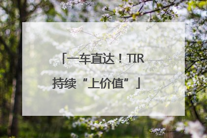 一车直达！TIR持续“上价值”