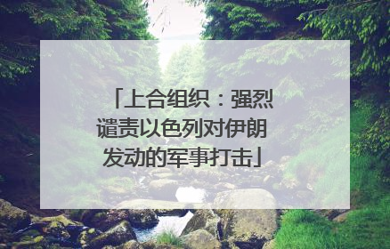 上合组织：强烈谴责以色列对伊朗发动的军事打击