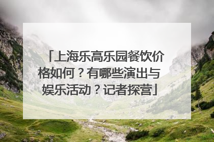 上海乐高乐园餐饮价格如何？有哪些演出与娱乐活动？记者探营