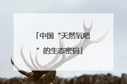 中国“天然氧吧”的生态密码