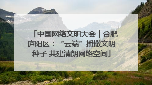 中国网络文明大会｜合肥庐阳区：“云端”播撒文明种子 共建清朗网络空间