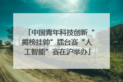 中国青年科技创新“揭榜挂帅”擂台赛“人工智能”赛在沪举办