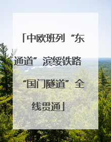 中欧班列“东通道”滨绥铁路“国门隧道”全线贯通