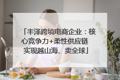 丰泽跨境电商企业：核心竞争力+柔性供应链 实现越山海、卖全球
