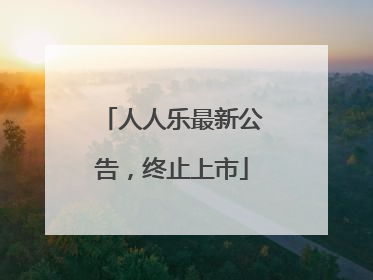 人人乐最新公告，终止上市