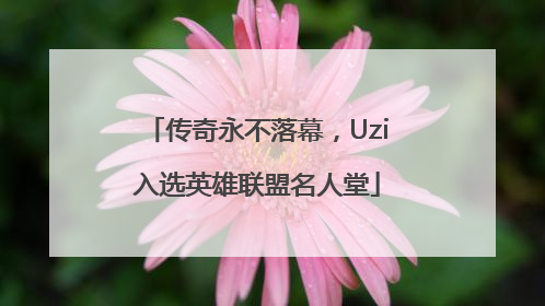 传奇永不落幕，Uzi入选英雄联盟名人堂