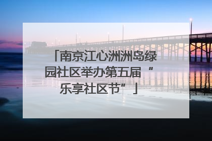 南京江心洲洲岛绿园社区举办第五届“乐享社区节”