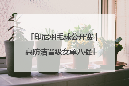 印尼羽毛球公开赛｜高昉洁晋级女单八强