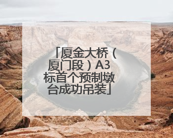 厦金大桥（厦门段）A3标首个预制墩台成功吊装