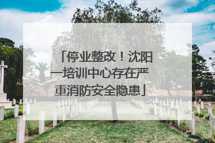 停业整改！沈阳一培训中心存在严重消防安全隐患