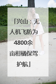 兴山：无人机飞防为4800余亩柑橘保驾护航