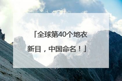 全球第40个地衣新目，中国命名！