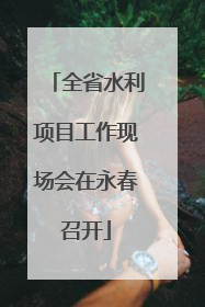 全省水利项目工作现场会在永春召开