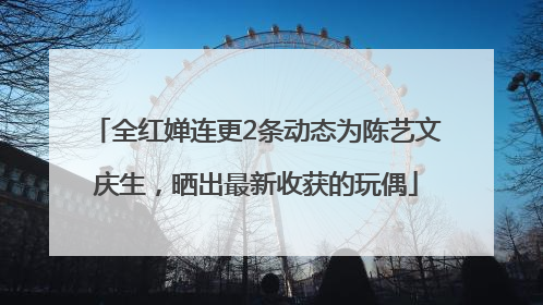 全红婵连更2条动态为陈艺文庆生，晒出最新收获的玩偶