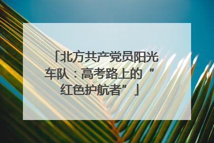 北方共产党员阳光车队：高考路上的“红色护航者”