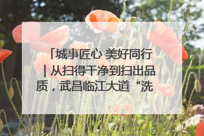 城事匠心 美好同行｜从扫得干净到扫出品质，武昌临江大道“洗”出洁净样板路