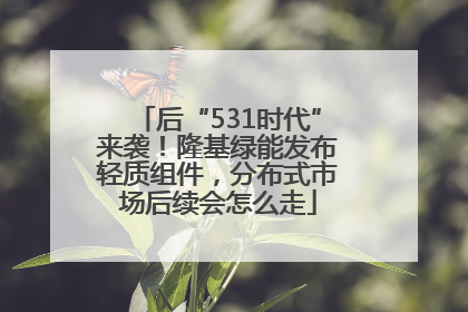 后“531时代”来袭！隆基绿能发布轻质组件，分布式市场后续会怎么走