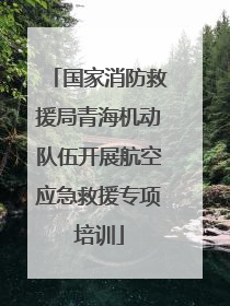国家消防救援局青海机动队伍开展航空应急救援专项培训