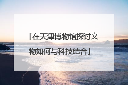 在天津博物馆探讨文物如何与科技结合