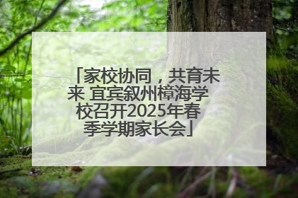 家校协同，共育未来 宜宾叙州樟海学校召开2025年春季学期家长会