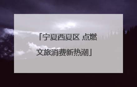 宁夏西夏区 点燃文旅消费新热潮