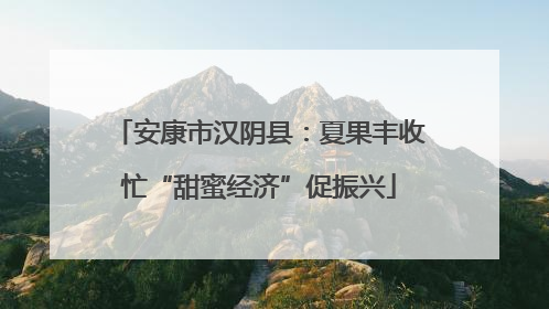安康市汉阴县：夏果丰收忙“甜蜜经济”促振兴