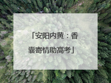 安阳内黄：香囊寄情助高考