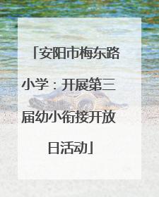 安阳市梅东路小学：开展第三届幼小衔接开放日活动
