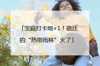 宝藏打卡地+1！宿迁的“热带雨林”火了