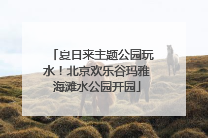 夏日来主题公园玩水！北京欢乐谷玛雅海滩水公园开园