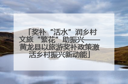 奖补“活水”润乡村 文旅“繁花”助振兴——黄龙县以旅游奖补政策激活乡村振兴新动能