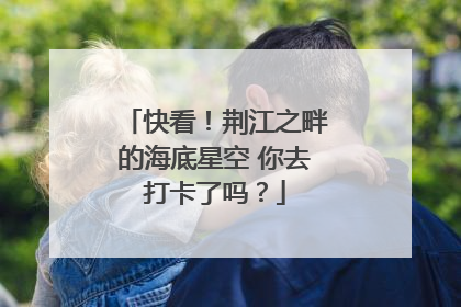 快看！荆江之畔的海底星空 你去打卡了吗？